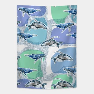 blue whales Tapestry