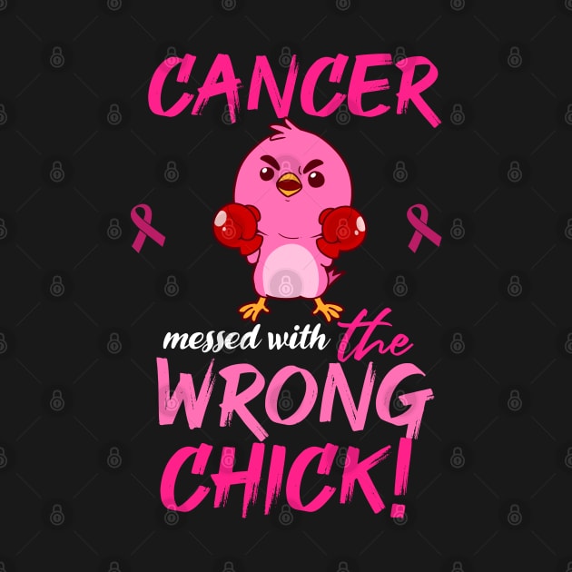 Breast Cancer Awareness Cancer Messed With Wrong Chick Product by Linco