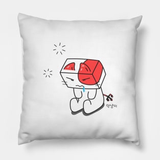 I'm too sleepy - aknyangi, cat miaw lovers Pillow