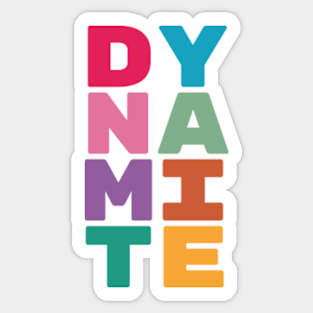 Bts Dynamite Stickers Teepublic