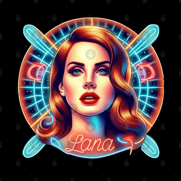 Lana Del Rey - Neon Futures by Tiger Mountain Design Co.