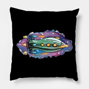 Late for space dinner Pillow