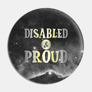 Disabled and Proud: Demigender Pin