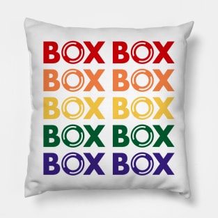 Box Box F1 Tyre Multi Colour Design Pillow