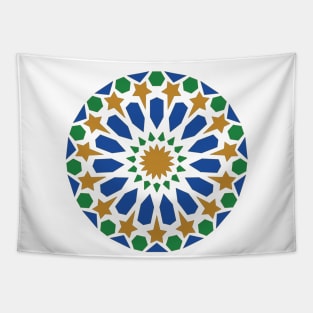 Moroccan Zellige Mosaic Art Tapestry