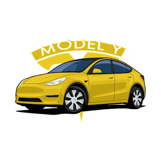 Model Y electric car yellow T-Shirt