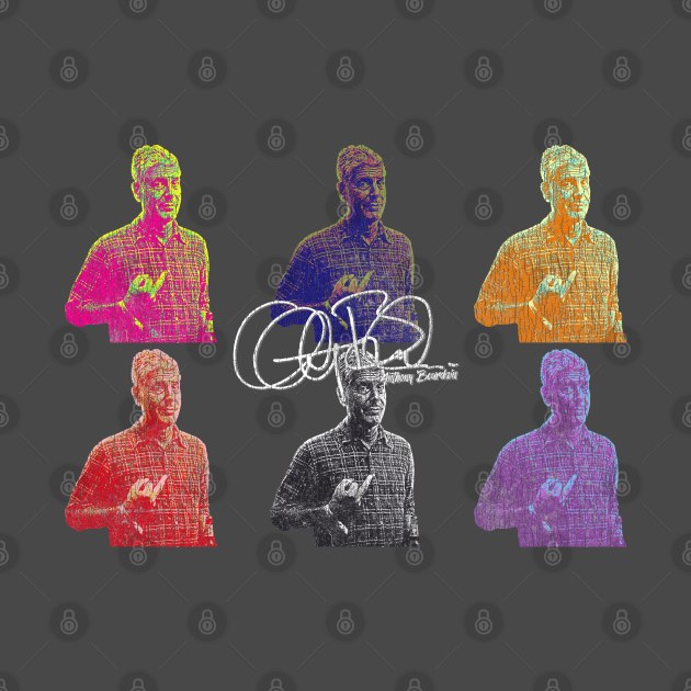 Anthony Bourdain Popart Vintage Look by Bingung Mikir Nama Design