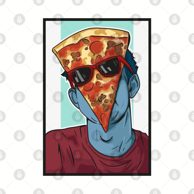 Pizza face by PaperHead