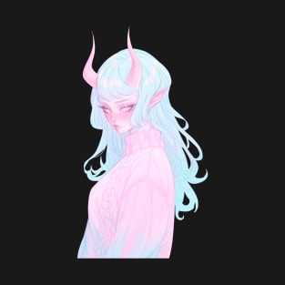 Cute Girl Demon In A Sweater T-Shirt