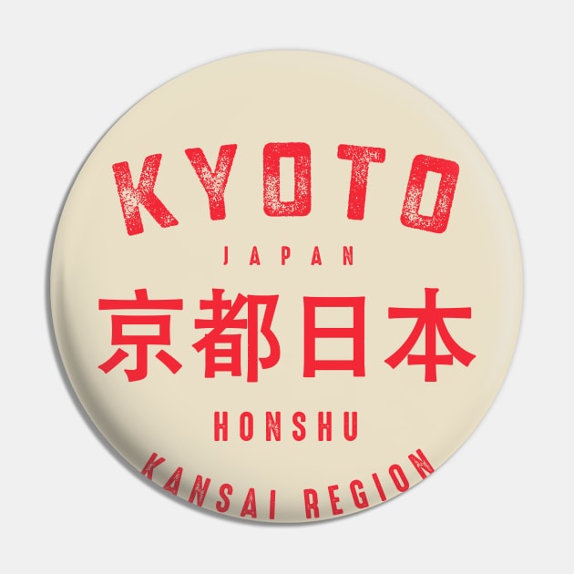 Kyoto City Japan Vintage Pin by Designkix