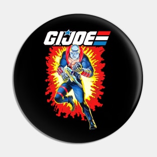 Destro GI Joe toy art card Pin