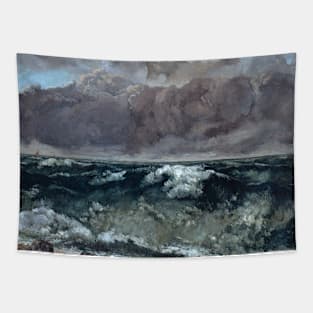 The Wave by Gustave Courbet Tapestry