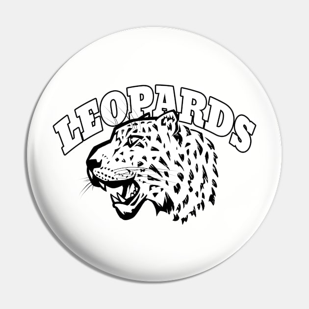 Leopards Mascot Pin by Generic Mascots