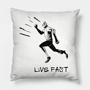 Live Fast, Grandpa Gift, Fathers Day Pillow