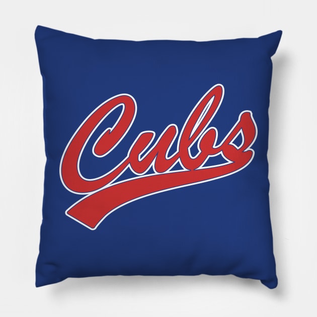 Cubs Pillow by Nagorniak