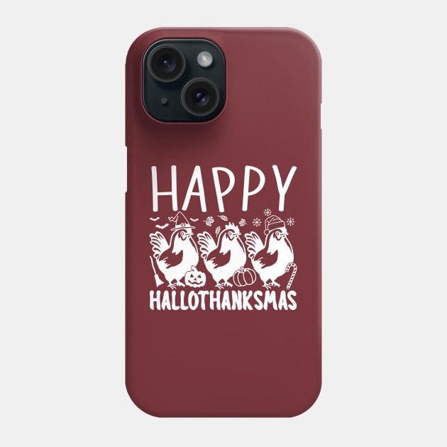 Happy HalloThanksMas Phone Case by KayBee Gift Shop
