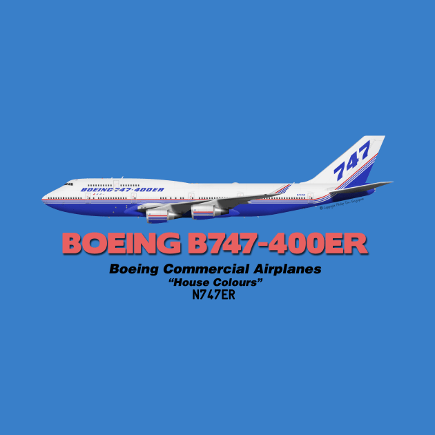 Boeing B747-400ER - Boeing "House Colours" by TheArtofFlying