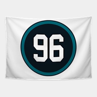 Adam Gotsis Number 96 Jersey Jacksonville Jaguars Inspired Tapestry