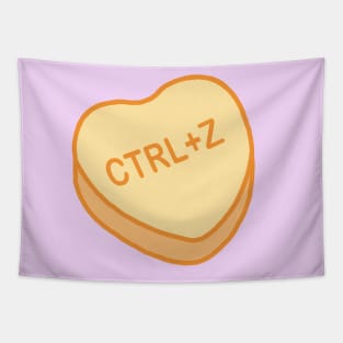 Conversation Hearts - Ctrl+ Z - Sticker - Valentines Day Tapestry