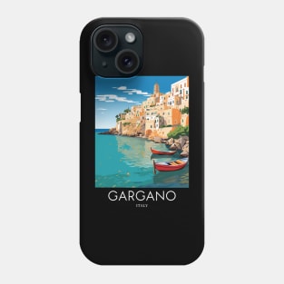 A Pop Art Travel Print of Gargano - Italy Phone Case