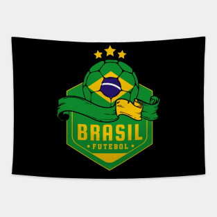 Brasil Futebol Tapestry