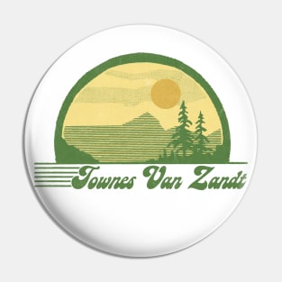 Townes Van Zandt / Retro Style Country Fan Design Pin