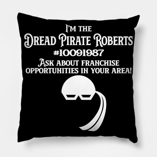 Dread Pirate Franchises (Dark Shirts) Pillow by DraconicVerses