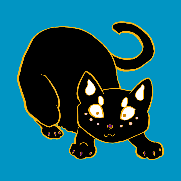 Shelter Cats - Lucky Black by FishWithATopHat