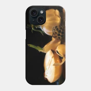 Garlic, Onion, and Honey 2 - Baroque Inspired Dark Still Life Photo Phone Case