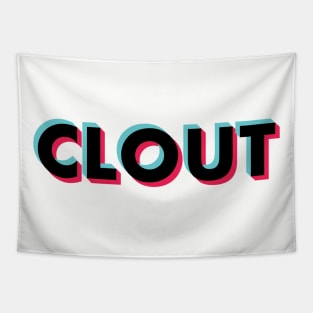 Clout Glitch Black Tapestry