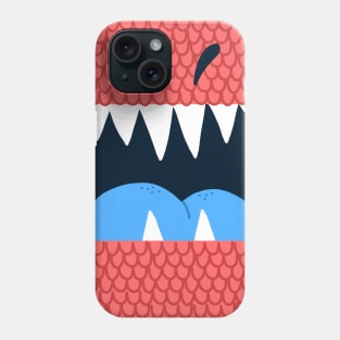 T-Rex Mouth in Red Phone Case