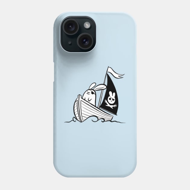 Pirate bunny Phone Case by Firlefanzzz