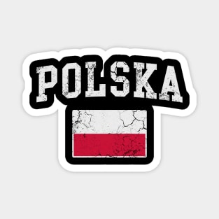 Polska Flag Poland Polish Family Heritage Magnet