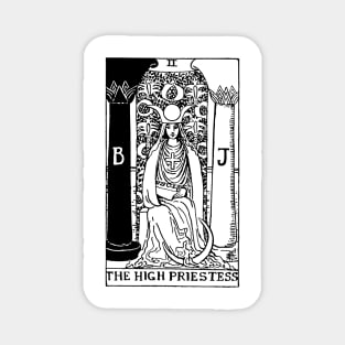 The High Preistess Tarot in black Magnet