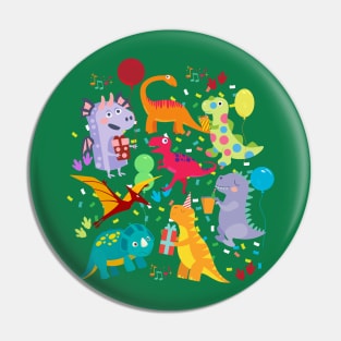 Dinosaur Party Pin