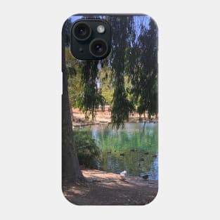 Southern California desert pond oasis Phone Case