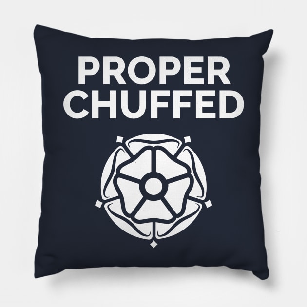 Proper Chuffed Yorkshire Rose Pillow by Yorkshire Stuff