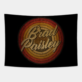 arjunthemaniac,circle vintage retro faded Brad Paisley Tapestry