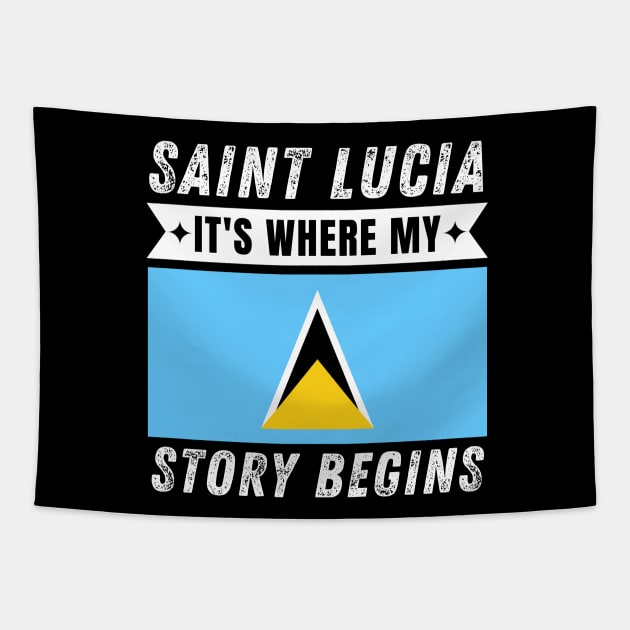 Saint Lucian Tapestry by footballomatic
