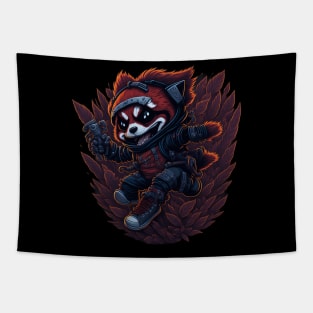 Red Panda Ninja_015 Tapestry