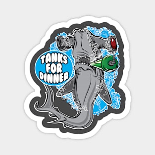 Tanks for Dinner - Hammerhead Shark Magnet