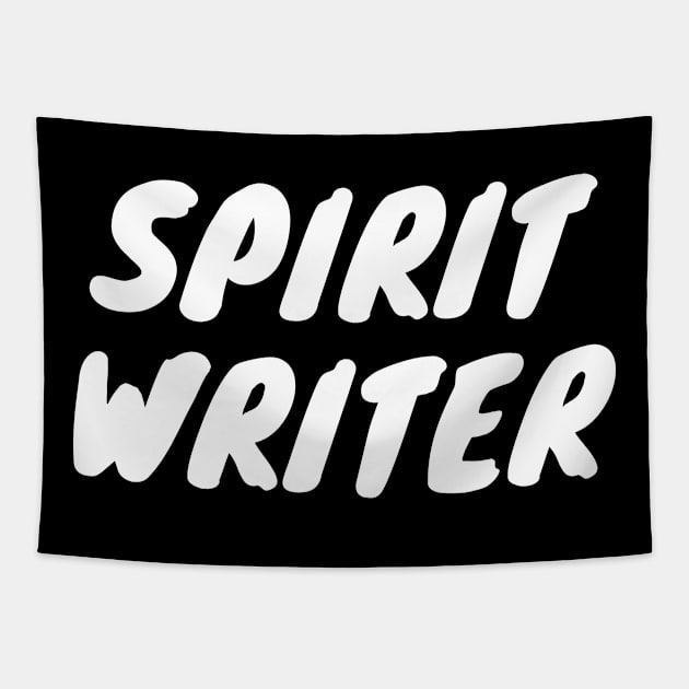 Spirit Writer white Tapestry by CasualTeesOfFashion