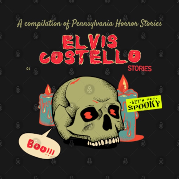 elvis costello horror story by psychedelic skull