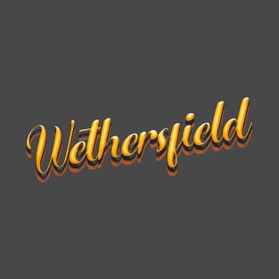 Wethersfield Connecticut Orange Retro Style T-Shirt