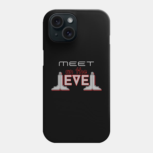 Freemason Gray Meet On The Level Masonic Phone Case by Hermz Designs