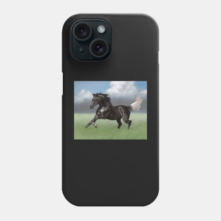 Black Arabian with Gulastra Plume Phone Case