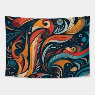 Abstract Leaves Tapestry