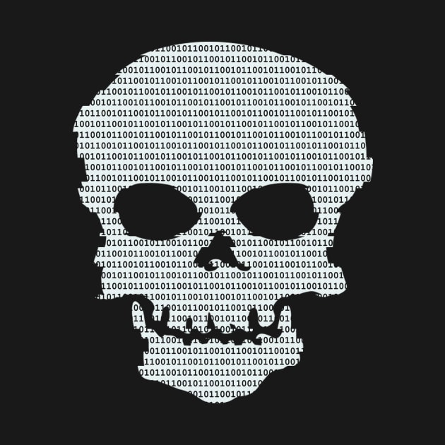 Binary Skull Hacker by kaliyuga