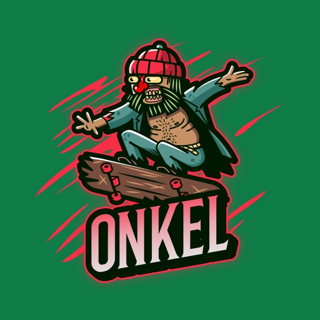 Cool Uncle Onkel Skateboarding Skateboardfahren German Deutsch by Time4German