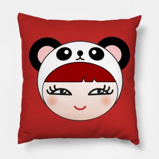 Panda girl Pillow